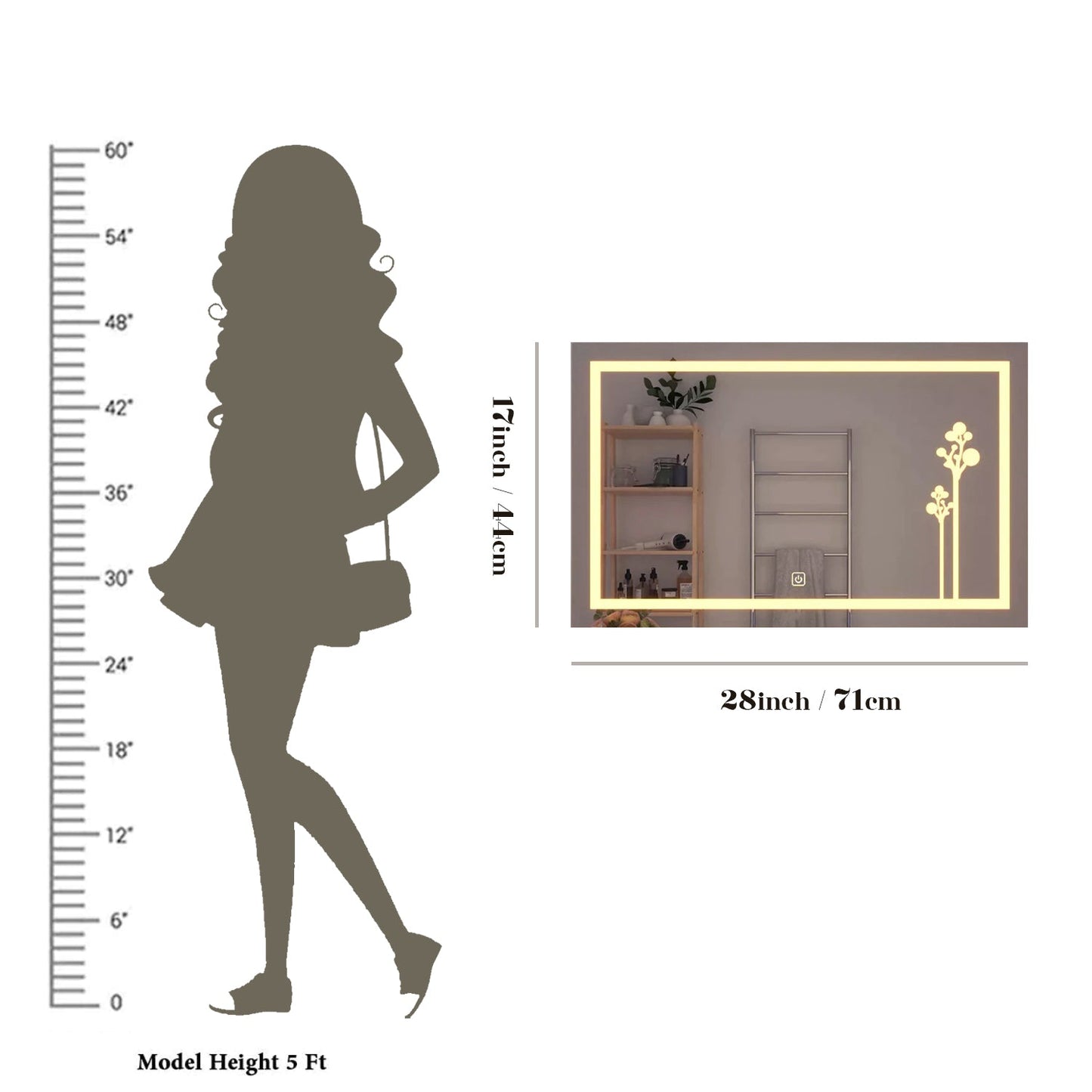 The Designer Tree LED Bathroom Mirror