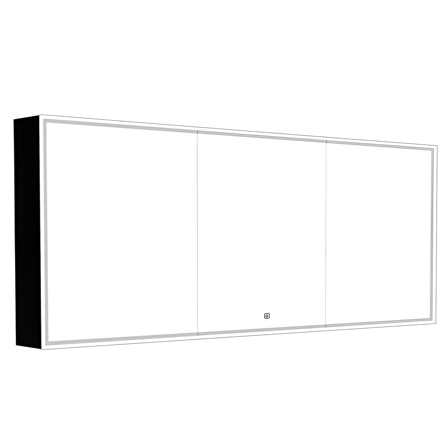 Premium Double Sink Bathroom Mirror with Edge LED Lighting