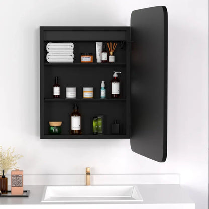 Gold Trimmed LED Mirror for Modern Bathroom