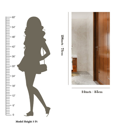 Chic & Minimalist Rectangular Bathroom Mirror With LED